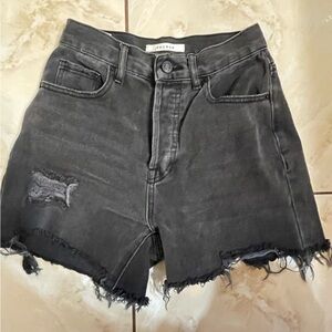 Black cut-off pacsun jean shorts